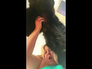 Big Size Teen craving doggy dick