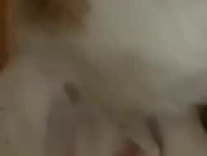 Teen girl can't resist her dog's big cock