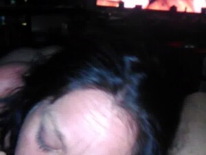...getting blown with Lise on the big screen part 1