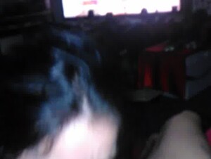 ...getting blown with Lise on the big screen part 2
