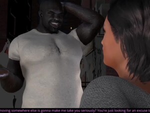 My Wife takes a huge load of semen from our neighbors MASSIVE BLACK DICK 3D Hentai
